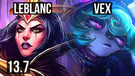 Leblanc Vs Vex Mid Rank Leblanc Dominating Rank Kr