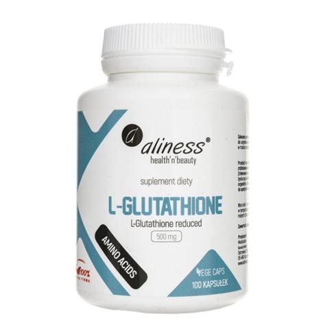 Aliness L Glutathione reduced 500 mg 100 kapsułek