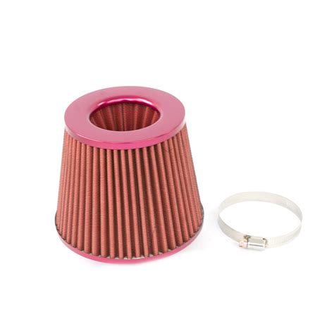 Filtro De Alto Flujo Universal Tipo Pino Color Rosa Para Motor