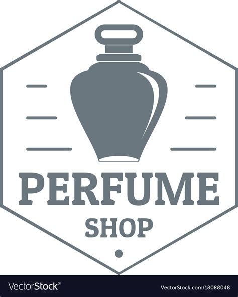 Perfume boutique logo vintage style Royalty Free Vector