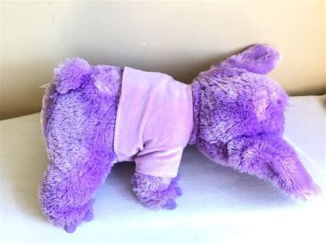 Walt Disney Lilo And Stitch Purple Stitch I Luv You Plush Stuffed Animal