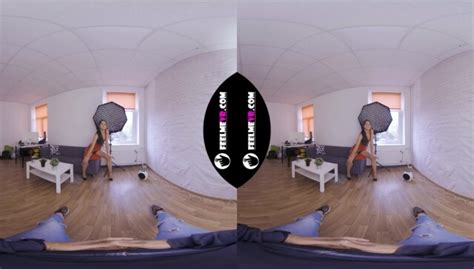 Virtual Reality Nude Striptease With Lady In Red Polina VR Porn Video VRPorn