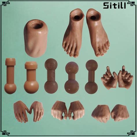 Stand 12 Inch Nude Male Female 1 6 Scale Action Body Various Hand