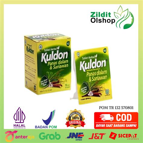 Kuldon Box Strip Isi Tab Mengatasi Panas Dalam Sariawan