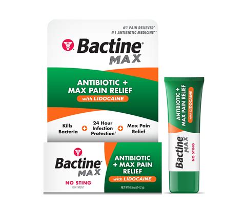 Bactine MAX Antibiotic + Pain Relieving Ointment - Antibiotic Ointment
