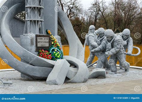 Monument To Firefighters Who Participated in Liquidation of