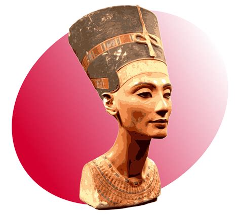 P Nefertiti Red Free Vector Icons On