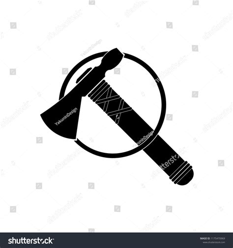 Tomahawk Silhouette Logo Vector Illustration Stock Vector Royalty Free