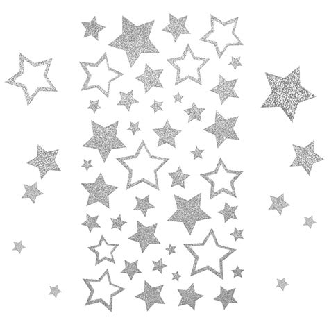 Silver Glitter Star