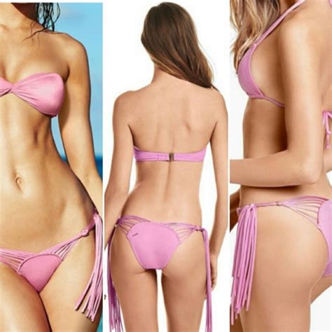 Victoria S Secret Swim Black Victorias Secret Brazilian Bikini Bottom Small Poshmark