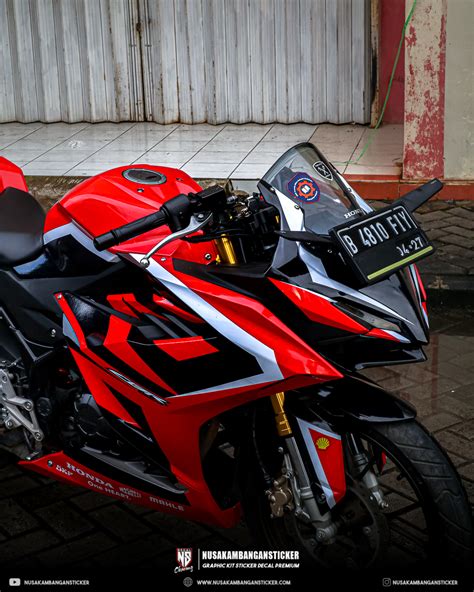 DECAL CBR 150R 2021 MERAH HITAM FULLBODY Nusakambangan Sticker