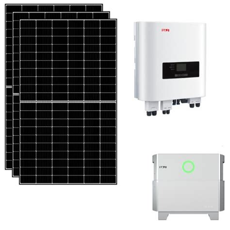 Kit Fotovoltaico 3 KWp Con Accumulo 5 KWh Con Pannelli Inverter SAJ E