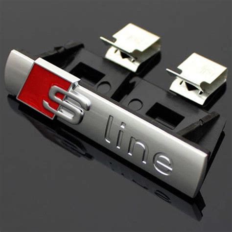 S Line Sline Black Matt Front Grill Emblem Badge Audi A3 A4 B6 B8 B5 B7