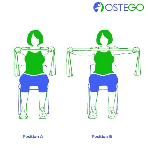 Shoulder Squeeze with Towel or Band Exercise for Bone Health - Ostego