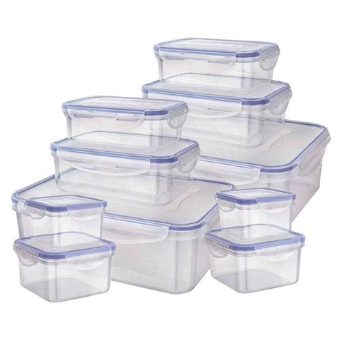 Potes Herméticos Para Geladeira - Jogo de Potes Herméticos 10 Peças Para Organizar Alimentos Geladeira ...