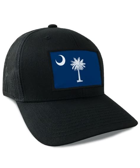 South Carolina State Flag Flexfit Mesh Tactical Trucker Snapback Hat