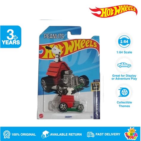 Hot Wheels Regular Snoopy Hw Screen Time Suryatoys Shopee Malaysia