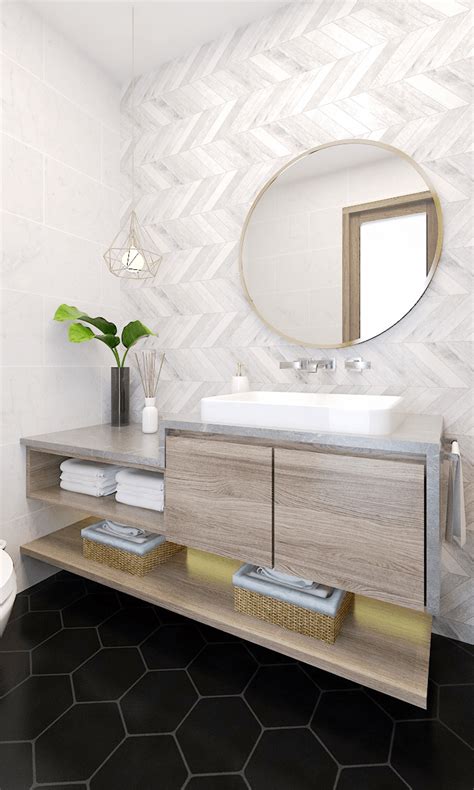clean modern bathroom  creative route