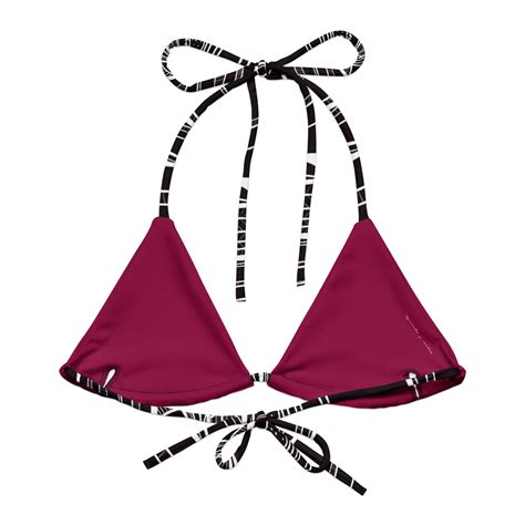 Sujetador De Bikini Tri Ngulos Cactus Byn Aguacateymedio