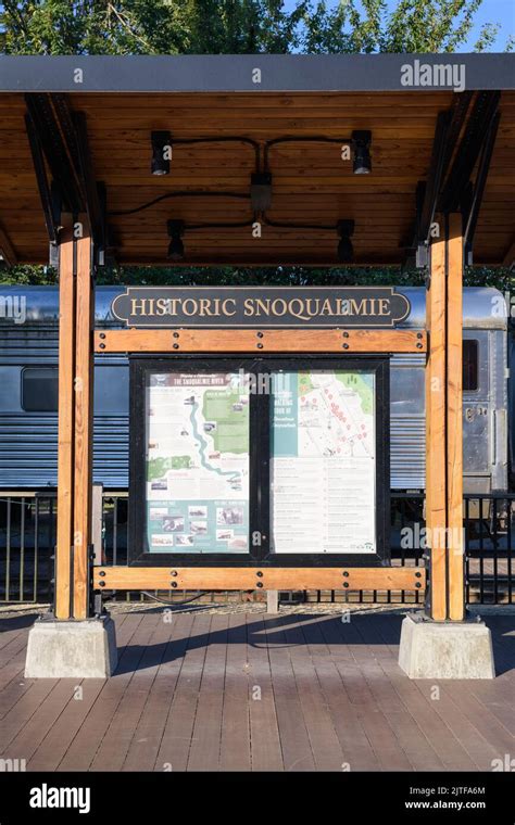 Snoqualmie Wa Usa August 24 2022 Historic Snoqualmie Map In The
