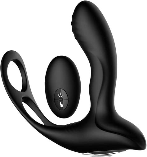 In Vibrating Penis Ring Thrusting Anal Vibrator Prostate Massager