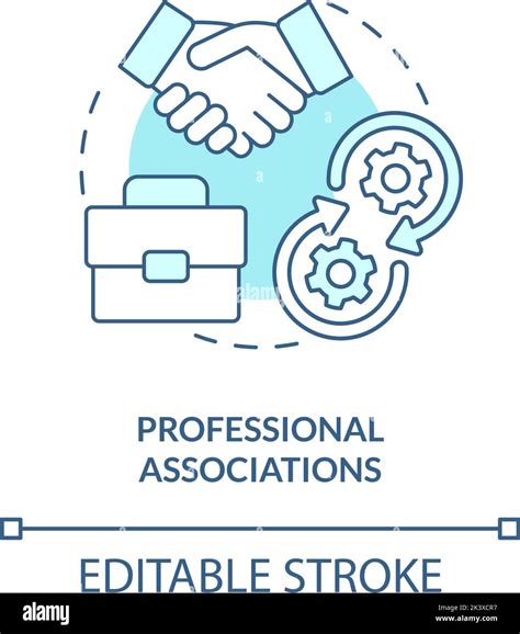 Professional Associations Blue Concept Icon Stock Vector Image And Art
