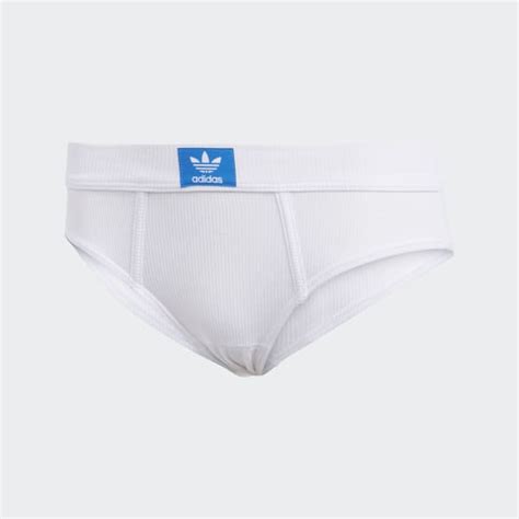 Adidas Adicolor Flex Ribbed Cotton Bikini Pants White Free Shipping