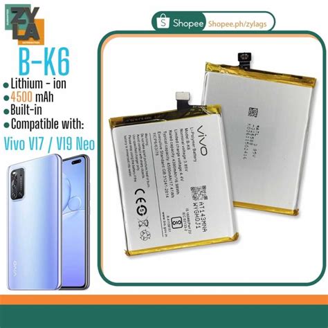 Vivo V19 V19 Neo V17 Battery Model B K6 4500 MAh Original Equipment