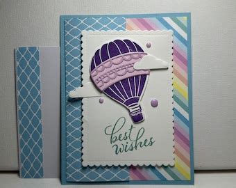 Hot Air Balloon Birthday Stampin Up Card Etsy