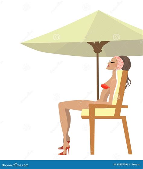 Girl With A Bikini Vector Illustration CartoonDealer 15857096
