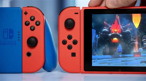 New The First Colored Nintendo Switch Mario Red Blue