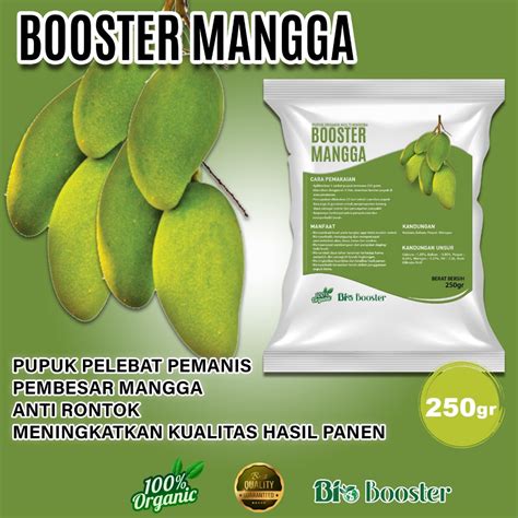 Jual Pupuk Booster Mangga Kemasan Gr Pupuk Organik Pelebat Pemanis