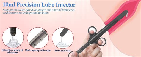 Amazon Lube Applicator Injectors With Ml Precise Scales Long Anal Shooter With Air