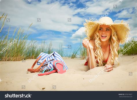 Sexy Blonde Girl On Summer Beach Stock Photo Shutterstock