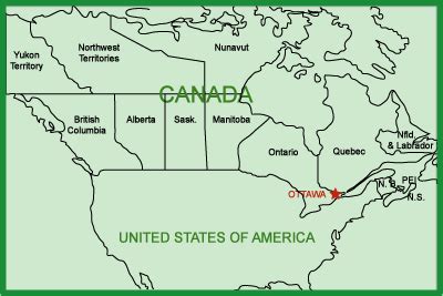 Map of Canada – All About Ottawa