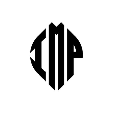 El diseño del logotipo de la letra del círculo imp con forma de círculo