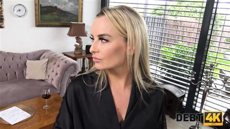 DEBT4k Hot Blonde Cheats On Hubby With Collector After Purchasing Car