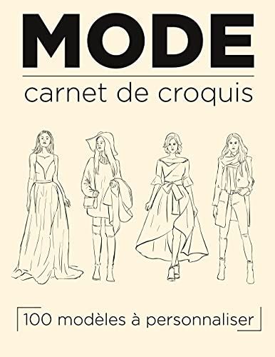 Carnet De Mode Cahier De Croquis Spirale Silhouettes Pour