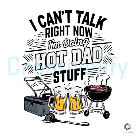 Im Doing Hot Dad Stuff Beer SVG File CreativeLify