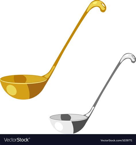 Soup Spoon Royalty Free Vector Image Vectorstock