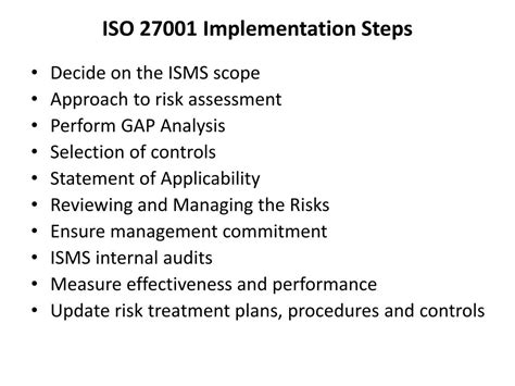 Ppt Iso Information Security Management System Isms