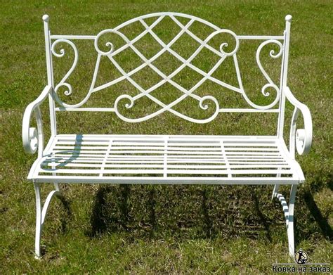 Кованая скамейка №1953 — от 59 000 ₽ за скамейку | Muebles de jardín de ...