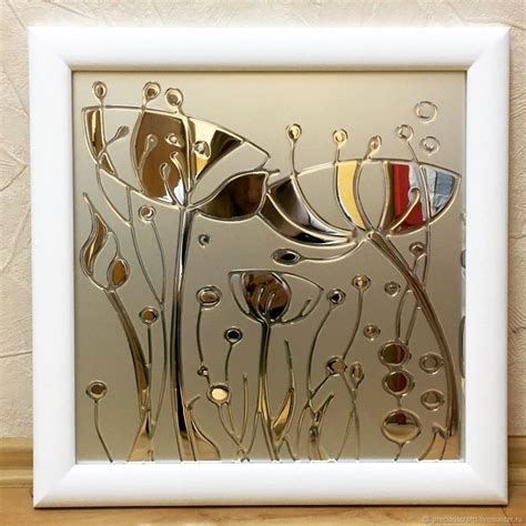 Современная картина на стекле в раме | Современные картины, Живописные ...