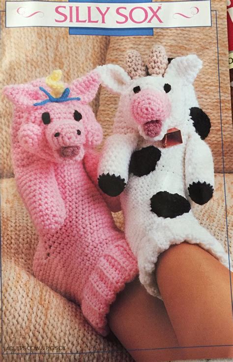 Annies Attic Silly Sox Crochet Pattern Booklet 87S80 Designs By