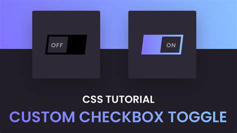 Custom Checkbox Toggle CSS Coding Artist