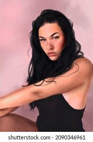 Front View Surprised Sexy Nude Caucasian Stock Photo 2257731915 Shutterstock