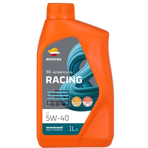 Repsol Racing 4T 5W40 1L Motor Oil Clear | Motardinn