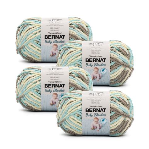 Bernat Baby Blanket Super Bulky Polyester Yarn Beach Babe Oz G Yards Pack