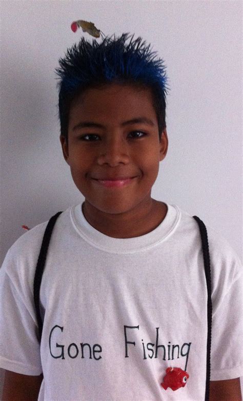 Gone Fishing! Fish jumping out of the water. Great for wacky hair days