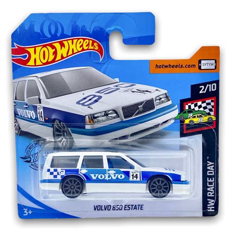 Hot Wheels Volvo 850 Estate White Blue GHB52 KLAS UK
